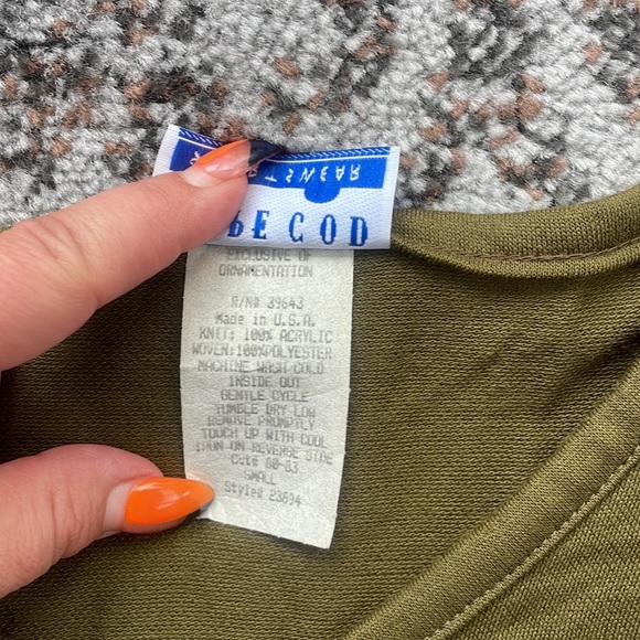 Cape Cod Sportswear Vintage Two Piece Set Abstract Design Small/Medium - Picture 5 of 10